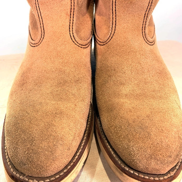 RED WING エンジニアペコスブーツ ベージュ スエード 正規取扱店 RED WING(レッドウィング) 8168 9インチ PECOS BOOTS