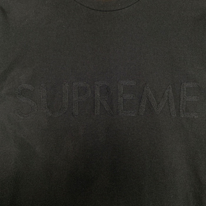 SUPREME シュプリーム 17SS Pique Logo L/S Top ピケロゴ ロングスリーブトップ Tシャツ ブラック Size S 福生店