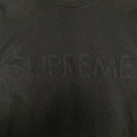 SUPREME シュプリーム 17SS Pique Logo L/S Top ピケロゴ ロングスリーブトップ Tシャツ ブラック Size S 福生店