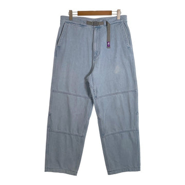 THE NORTH FACE PURPLE LABEL ノースフェイスパープルレーベル Denim Field Pants デニムフィールドパンツ ダブルニー ライトブルー NT5001N Size 34 福生店