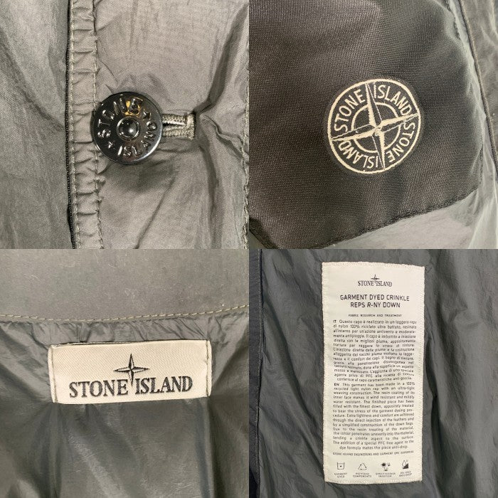 STONE ISLAND ストーンアイランド 24AW GIUBBOTTO VERA PIUMA RDS ガーメント ダイ スタンドカラー ダウンジャケット チャコール 811540123 Size M 福生店