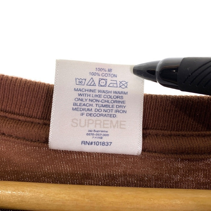 SUPREME シュプリーム 22SS Still Talking Tee スティルトーキング プリントTシャツ ブラウン Size XL 福生店