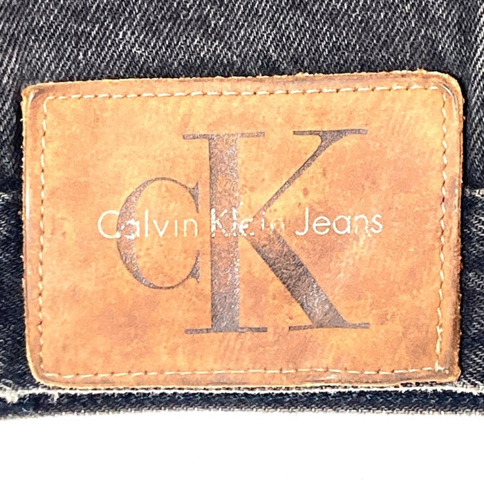 Calvin Klein Jeans カルバンクラインジーンズ ブラックデニム 4つポケット トラッカージャケット Gジャン ブラック sizeL 瑞穂店