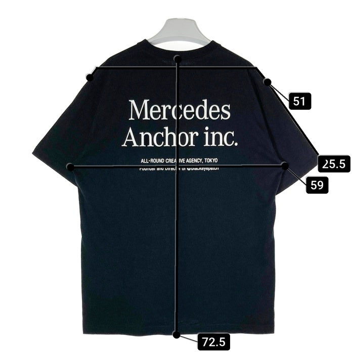 MERCEDES ANCHOR INC. メルセデス アンカーインク POCKET TEE Ｔシャツ ブラック sizeL 瑞穂店