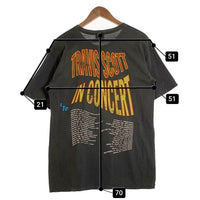 TRAVIS SCOTT トラヴィススコット Rodeo Tour 2016 ツアー プリント 半袖Tシャツ チャコールグレー Size M 福生店