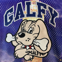 GALFY ガルフィー 夜景プリント メッシュ Tシャツ パープル×オレンジ size中型犬 瑞穂店