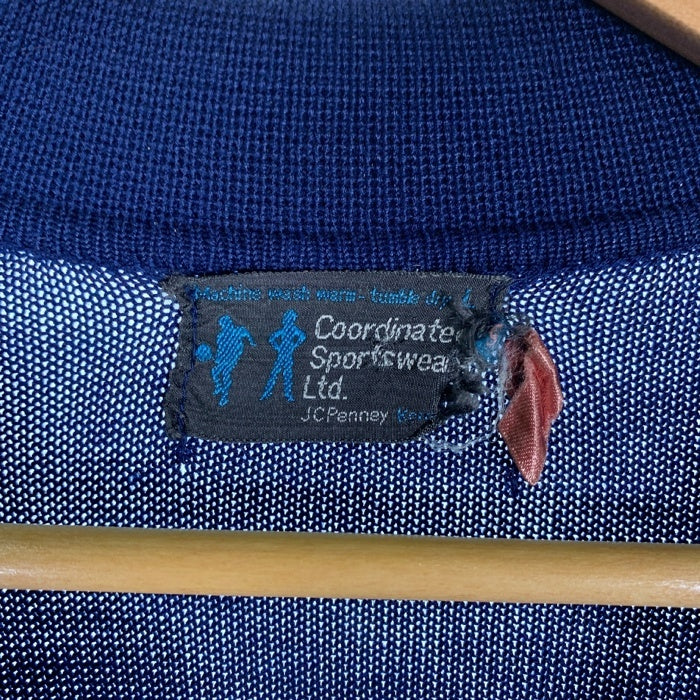 60-70's JCPenny ジェイシーペニー ニット ポロシャツ 半袖 ネイビー Size L 福生店