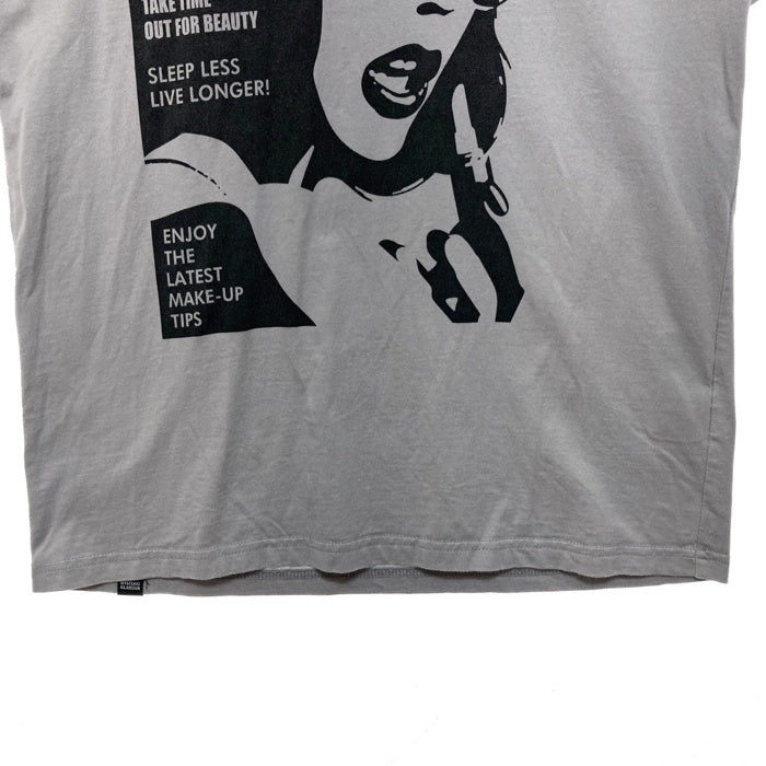 HYSTERIC GLAMOUR ヒステリックグラマー HYS COSMETICS プリントTシャツ ライトグレー 02211CT31 Size S 瑞穂店