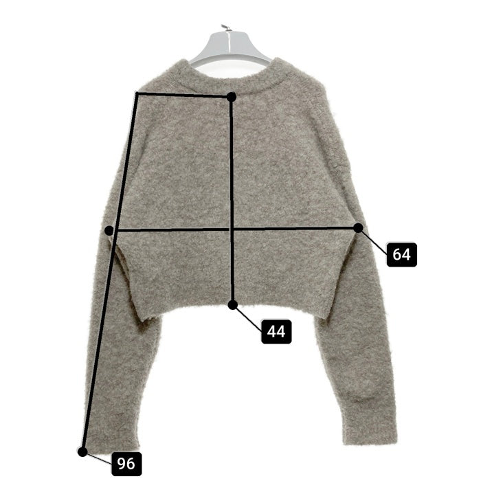 GYDA ジェイダ プリントニットカーディガン グレー sizeF 瑞穂店