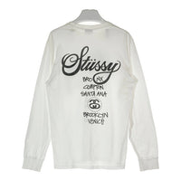 stussy ステューシー ワールドツアー ロンT ホワイト sizeM 瑞穂店