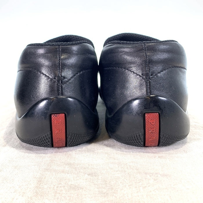 PRADA SPORT プラダスポーツ レザースリッポン ローカットスニーカー ブラック アジャスターベルト 4E0063 Size 7.5  (26.5cm) 福生店