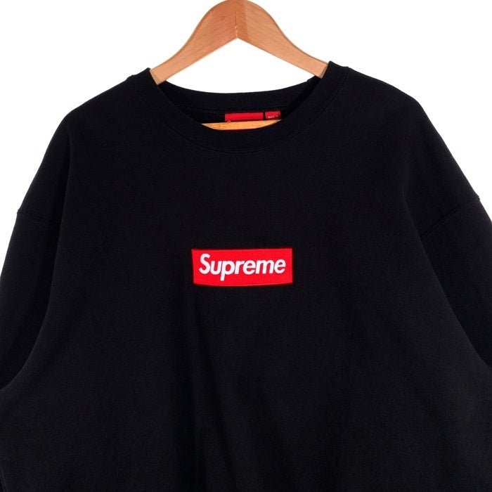 SUPREME シュプリーム 22AW Box Logo Crew Neck ボックス クルーネック スウェット ブラック カナダ製 Size XL 福生店