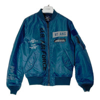 AVIREX アヴィレックス 783-3252045 23AW ニューヨーク空軍州兵モデル MA-1 リバーシブル フライトジャケット REFLECT STENCIL ブルー sizeL 瑞穂店