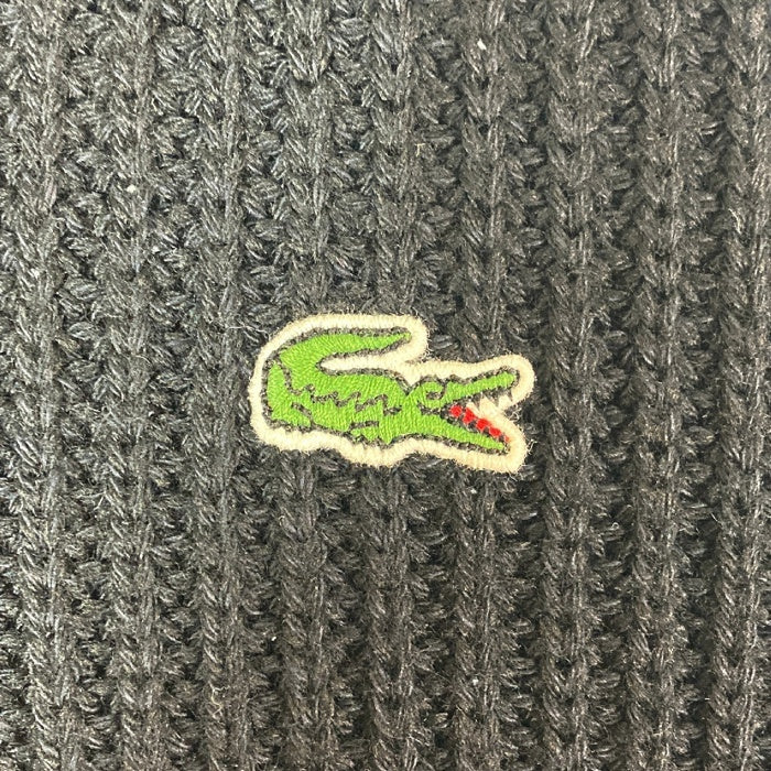 LACOSTE ラコステ ショールカラーニットカーディガン ah7370 ブラック size4 瑞穂店