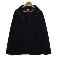 agnes.b homme. アニエスベーオム ハーフジップ ハイネックカットソー コットン ブラック フランス製 Size 2 福生店