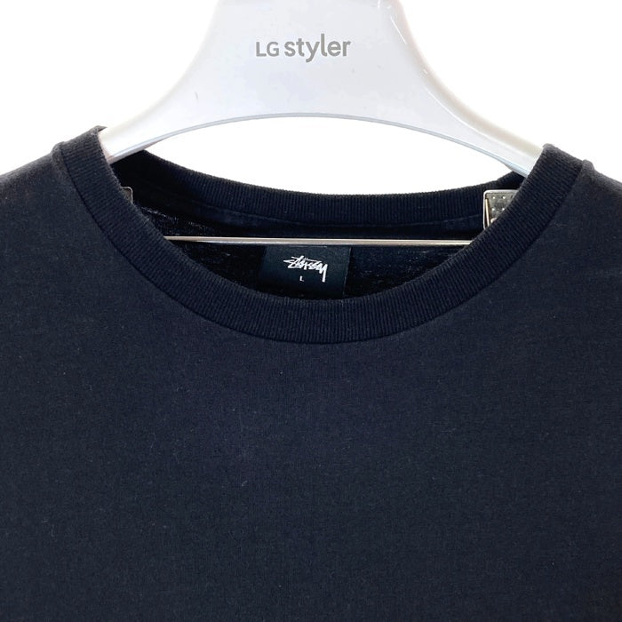 STUSSY ステューシー GLOBAL 1st ANNUAL プリント Tシャツ ブラック sizeL 瑞穂店