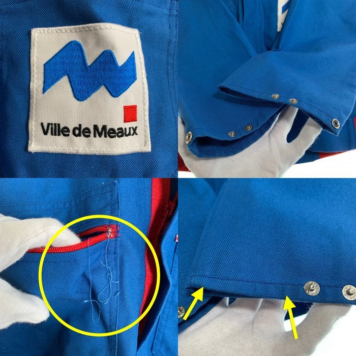 RENFORT＋ 企業物 コットン ジップアップ フレンチ ワーク ジャケット ブルー フランス製 Size 50 福生店