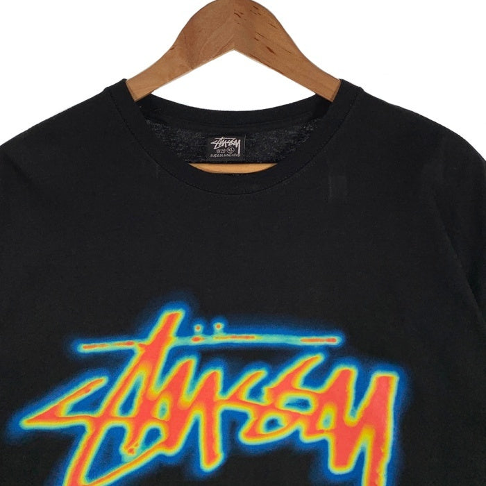 STUSSY ステューシー 24SS THERMAL STOCK TEE サーモグラフィー プリント Tシャツ ブラック Size XL 福生店