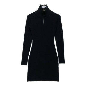 Darich ダーリッチ ハーフジップリブニットワンピース ブラック sizeL 瑞穂店