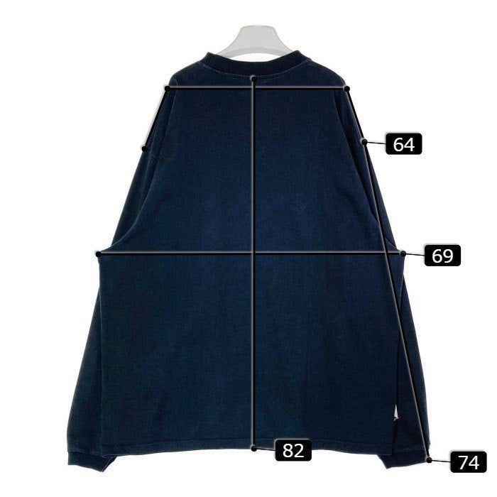 VETEMENTS ヴェトモン 22SS LOGO LABEL LONGSLEEVE ロゴラベル ロングスリーブカットソー UE52TR280X ブラック SizeL 瑞穂店