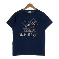 BUZZ RICKSON'S バズリクソンズ Peanuts U.S.N. スヌーピー プリントTシャツ ネイビー Size M 福生店