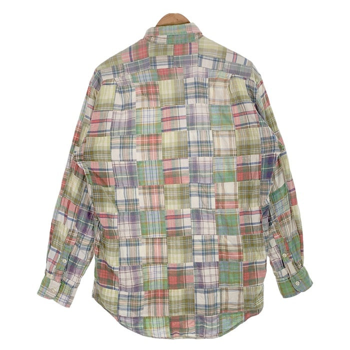 90's Ralph Lauren ラルフローレン BLAIRE マドラスチェック ボタンダウンシャツ マルチ 長袖 Size S 福生店