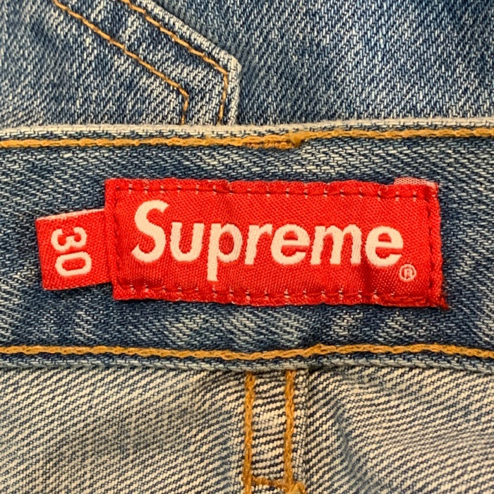 SUPREME シュプリーム Stone Washed Slim Jean ストーンウォッシュ スリムジーンズ デニムパンツ ライトブルー USA製 Size 30 福生店