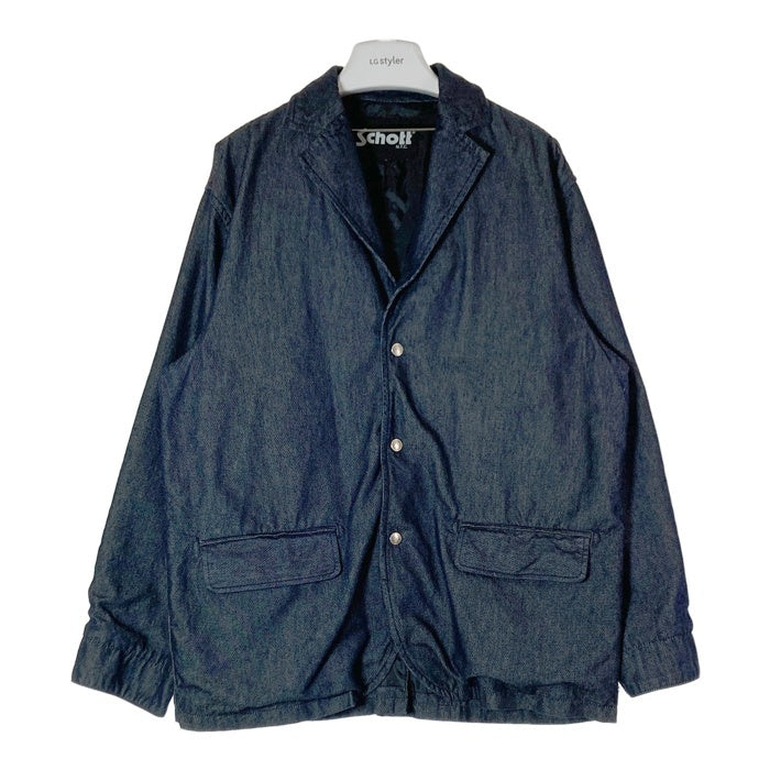 Schott ショット 3122099 INDIGO BIRDS EYE 3B JKT テーラードジャケット インディゴ sizeL 瑞穂店