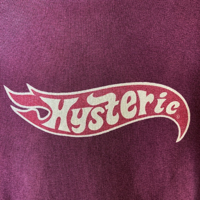 HYSTERIC GLAMOUR ヒステリックグラマー ロゴ スウェット パープル sizeF 瑞穂店