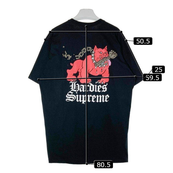 Supreme シュプリーム Tシャツ 23SS Hardies Dog Tee ハーディーズ ドック 半袖 Tシャツ ブラック sizeXL 瑞穂店