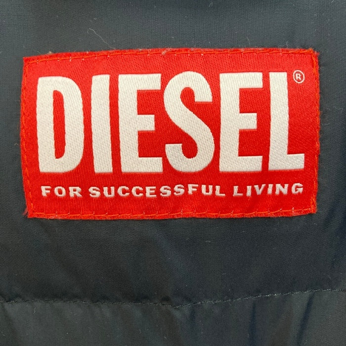 DIESEL ディーゼル W-JORGY ファー付き 中綿 モッズコート ブラック size48 瑞穂店