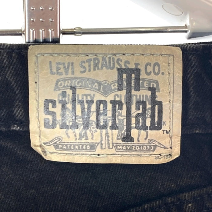 Levi’s リーバイス SilverTab シルバータブ USA製 95年 ボタン裏549 LOOSE ルース ブラックデニム バギーショーツ ブラック size34 瑞穂店