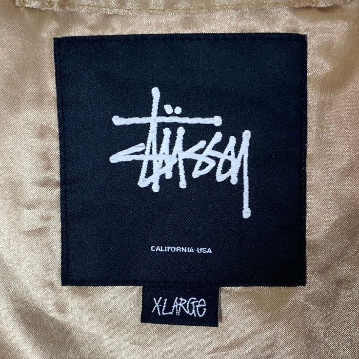 STUSSY ステューシー MA-1 フライトジャケット 中綿ブルゾン カモフラ 迷彩 カーキ sizeXL 瑞穂店