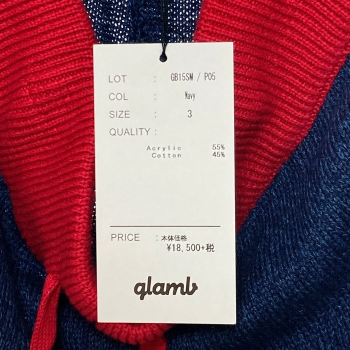 glamb グラム Austin Knit jersey pants オースティン ニットジャージーパンツ ネイビー GB15SM/P05 Size 3 瑞穂店