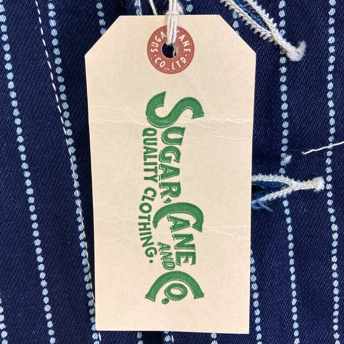 SUGAR CANE シュガーケーン SC12654 ウォバッシュ ストライプ ワークベスト ネイビー size38 瑞穂店