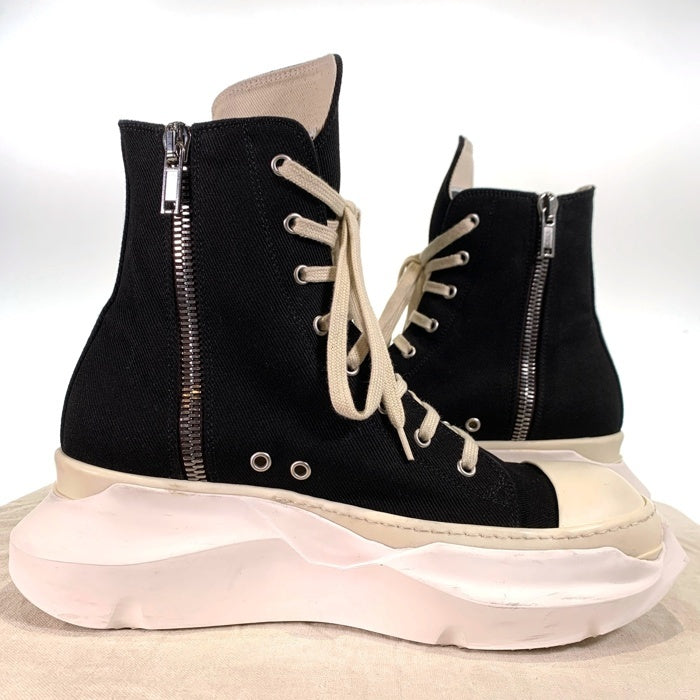 DRKSHDW ダークシャドウ リックオウエンス ABSTRACT SNEAK アブストラクト ハイカットスニーカー ブラック ミルク DU01E3840 DOEM9 Size 42 福生店
