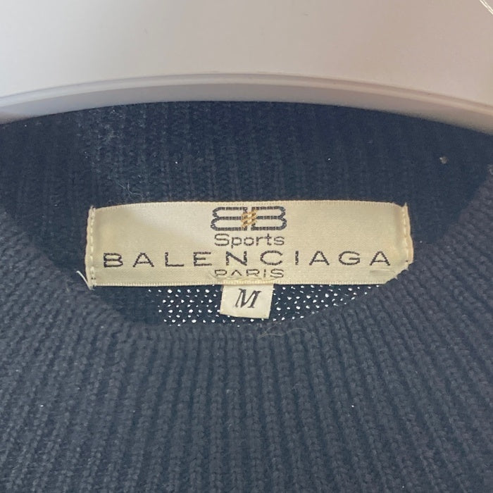 BALENCIAGA SPORTS バレンシアガスポーツ 3D ニット セーター ブラック sizeM 瑞穂店