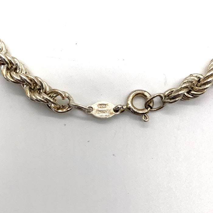 シルバー925 ロープチェーンブレスレット ITALY Size 19cm 福生店