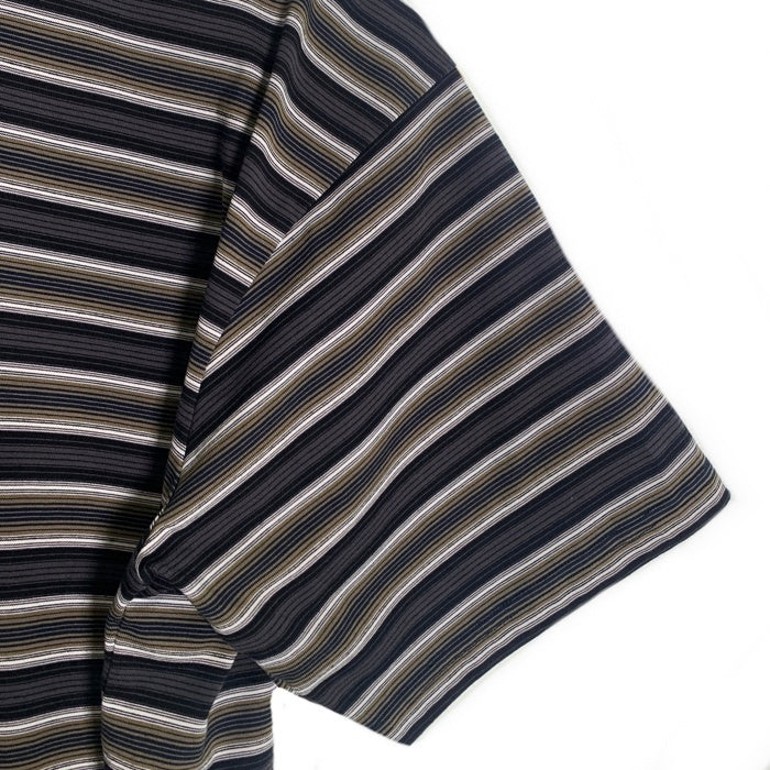 Hide and Seek ハイドアンドシーク 26SS Border S/S Tee ボーダーショートスリーブTシャツ グレー グリーン HT-040926 Size XL 福生店