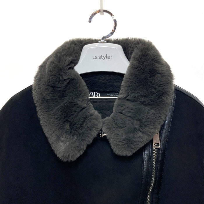 ZARA ザラ ムートンジャケット ブラック sizeL 瑞穂店