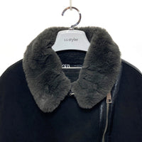 ZARA ザラ ムートンジャケット ブラック sizeL 瑞穂店