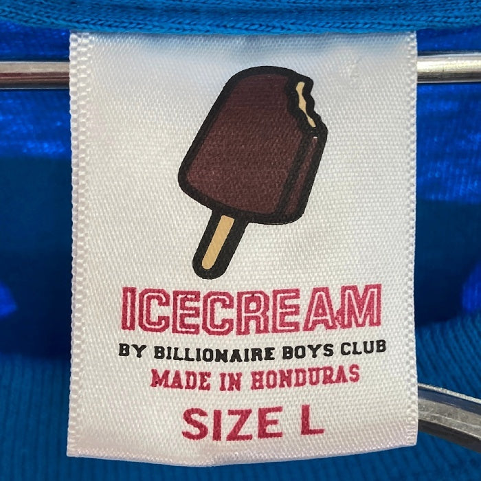 ICE CREAM アイスクリーム チョコバー プリント Tシャツ ブルー sizeL 瑞穂店
