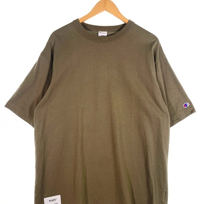 WTAPS ダブルタップス 20SS Champion チャンピオン BLANK SS ブランクショートスリーブTシャツ オリーブ C8-T342 Size XL 福生店