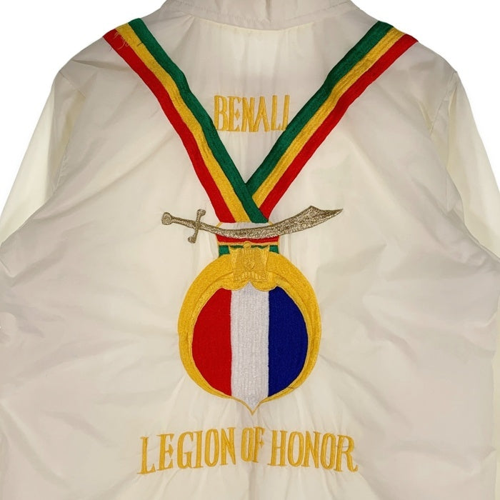Shiners International シュライナーズ・インターナショナル Legion of Honot レジオンドヌール フリーメイソン ナイロン ジップ ジャケット ホワイト Size ? 福生店