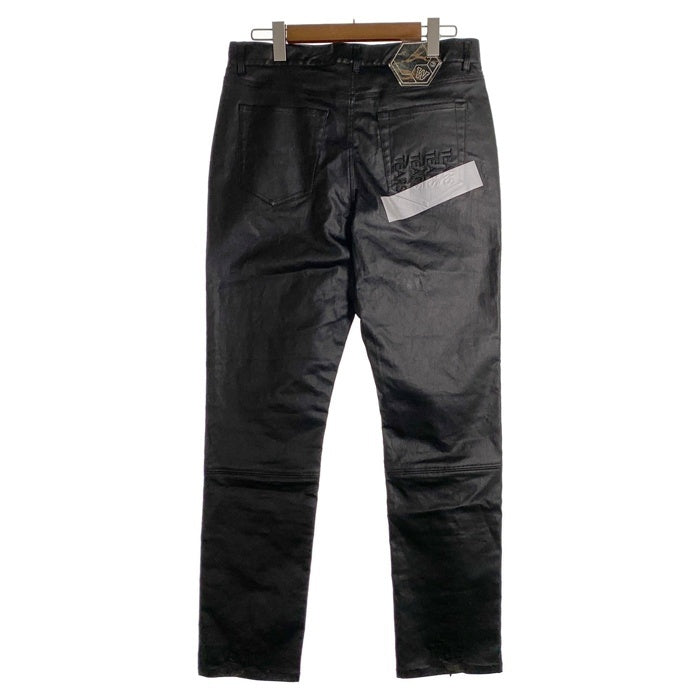 WANNA ワナ ECO LEATHER “CULT TRUE” FRONT FLARED PANTS エコレザー フロント フレアドパンツ ブラック Size 1 福生店