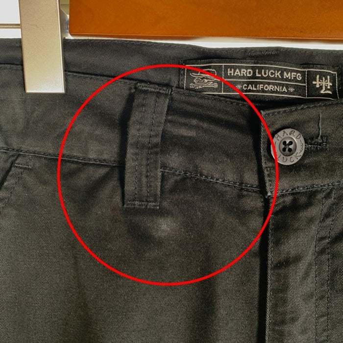 HARD LUCK ハードラック ICON CHINO SHORTS WORK SHORT PANTS アイコン チノショーツ ワーク ショートパンツ ブラック Size 32 福生店