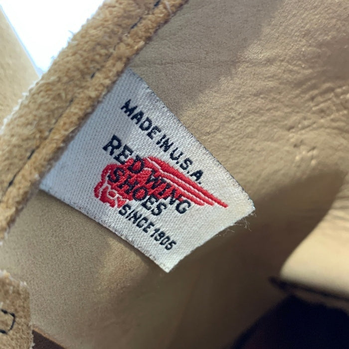 90's REDWING レッドウィング スウェード ペコスブーツ ベージュ 8168 97年 縦刺繡羽タグ Size 9E (27.0cm) 福生店