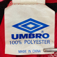 UMBRO アンブロ マンチェスターユナイテッド 98-99 トレブル記念 ホーム ユニフォーム ベッカム レッド sizeM 瑞穂店