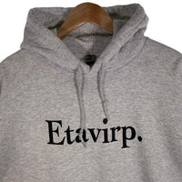 Etavirp. エタヴァープ Logo Hoodie ロゴプリント プルオーバースウェットパーカー アッシュグレー Size XL 福生店