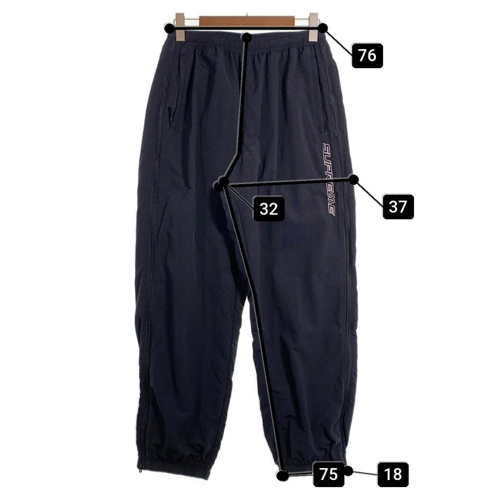 SUPREME シュプリーム 23SS Full Zip Baggy Warm Up Pants ナイロン フルジップ バギー ウォームアップ パンツ ブラック Size L 福生店